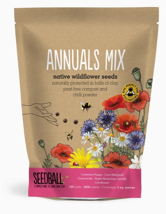 Seedball Wildflower Grab Bags   Annuals Mix