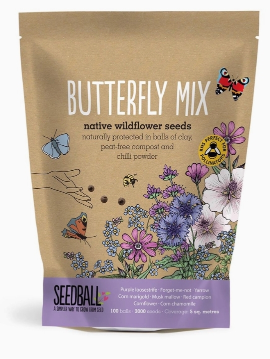 Seedball Wildflower Grab Bags   Butterfly Mix