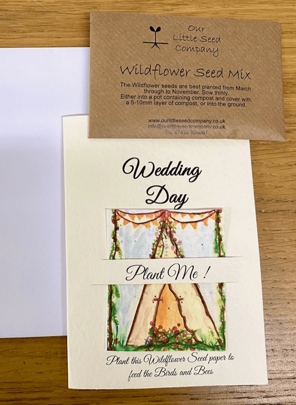 Seeded Wedding Cards