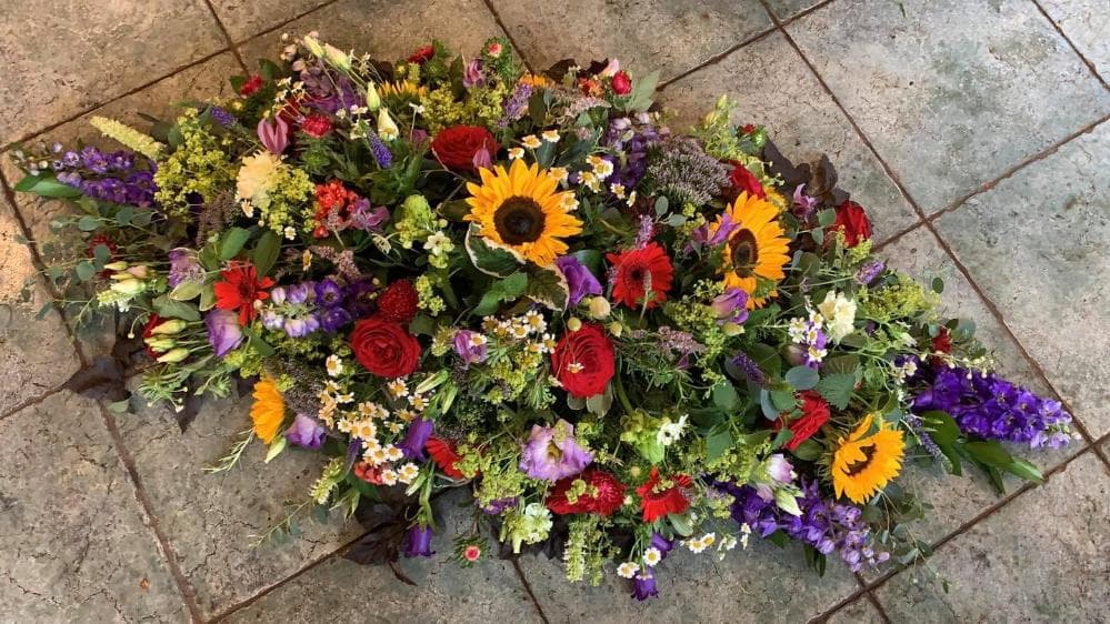Summer Casket Spray — Edith Wilmot, Bristol