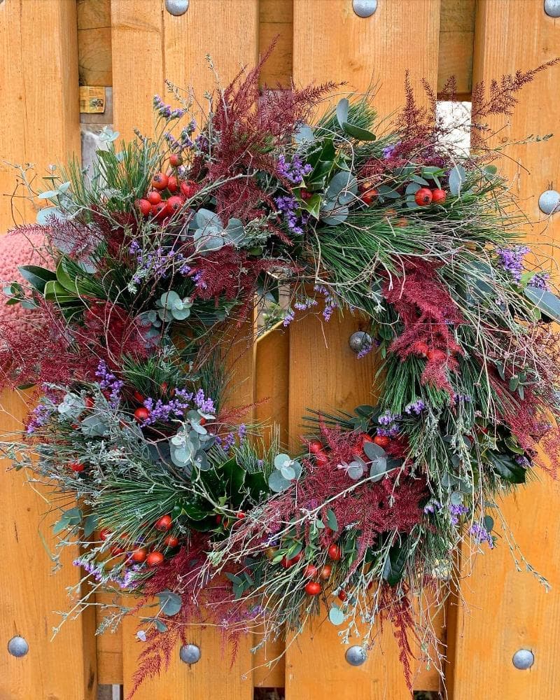 Winter Door Wreath — Edith Wilmot, Bristol
