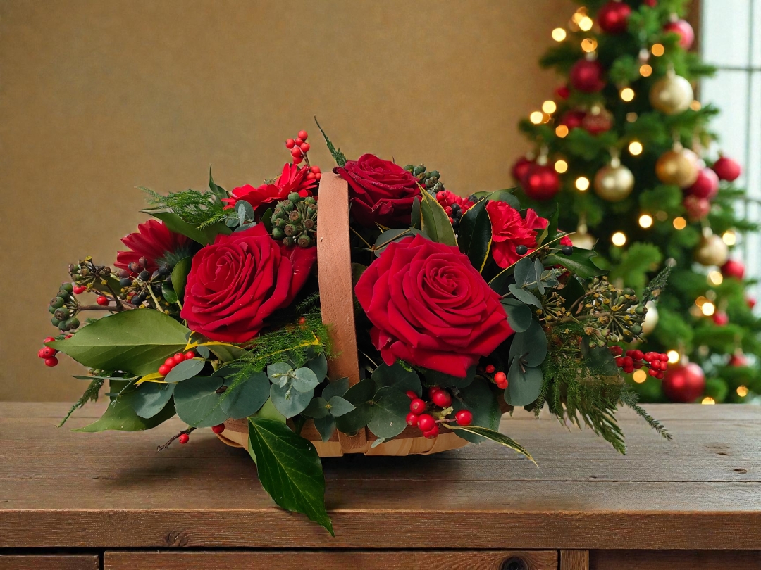 Festive Basket Arrangement