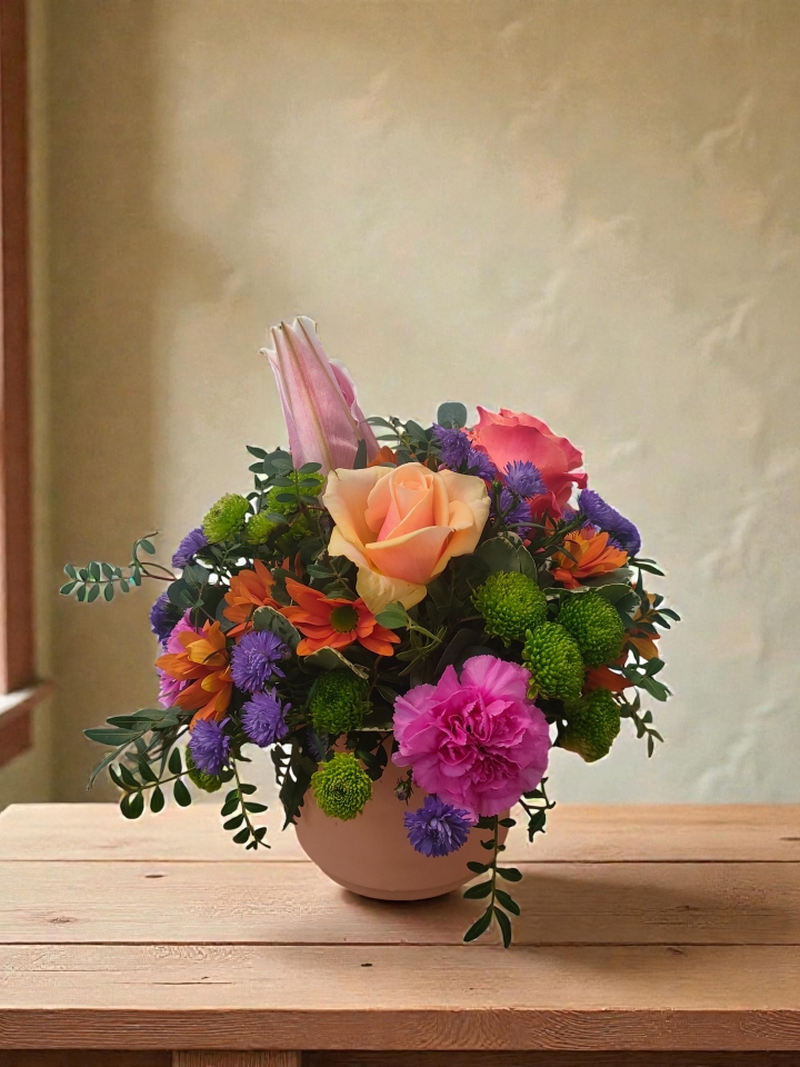 Colour Burst – Vibrant Pot Arrangement