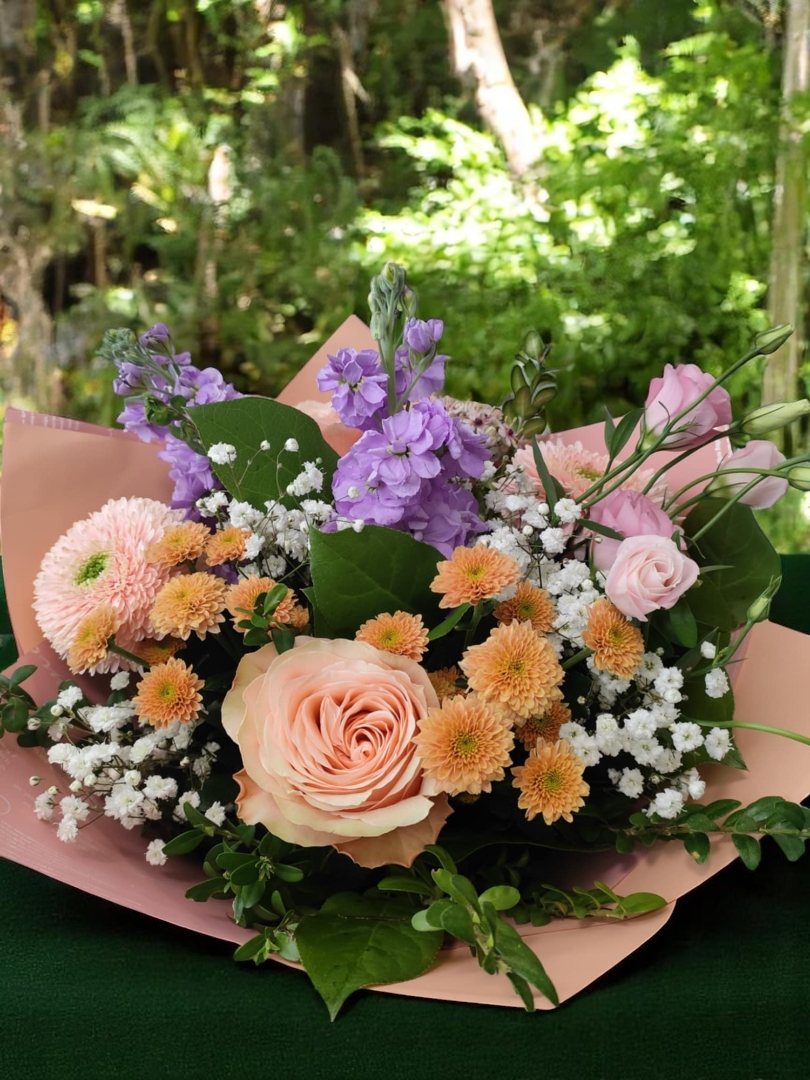 Pastel Elegance with Gold Rose