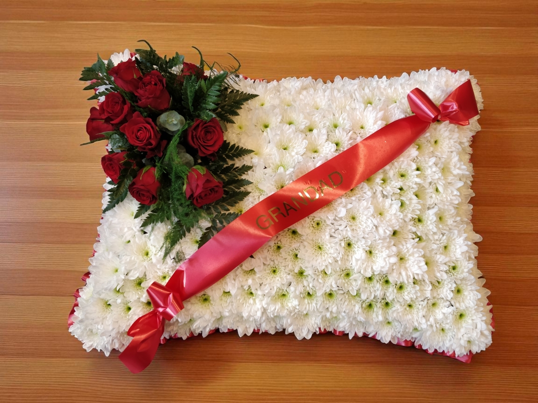 Classic funeral pillow