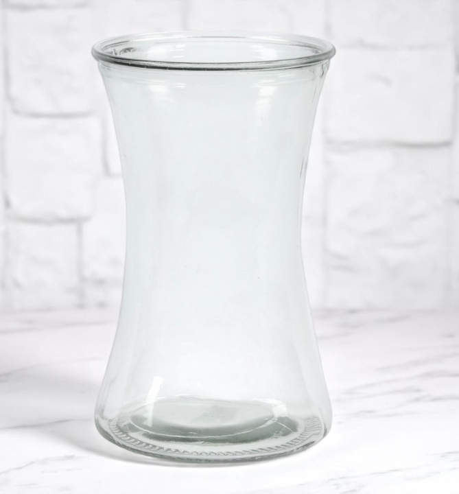 Infinity clear glass vase