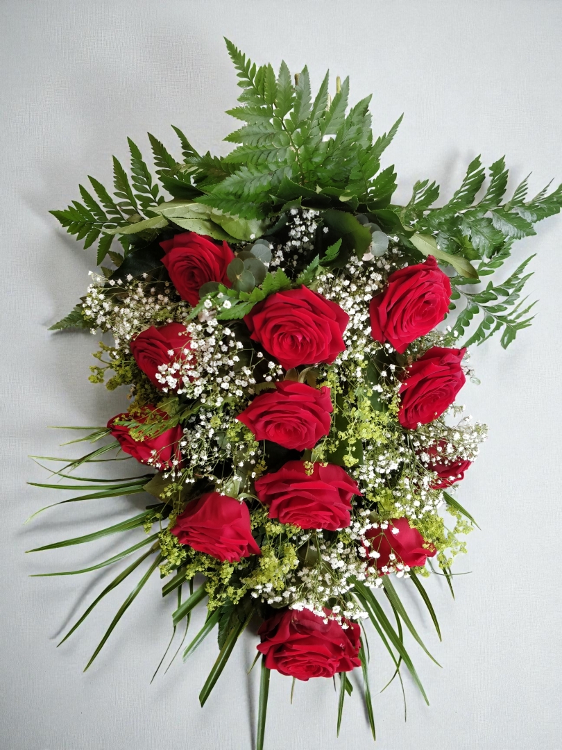 Graceful Goodbye    18 Rose Funeral Sheaf