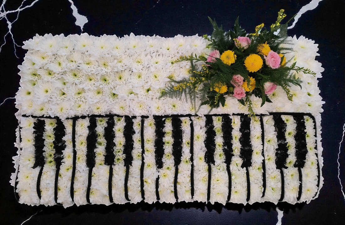 Piano Keys Funeral Tribute