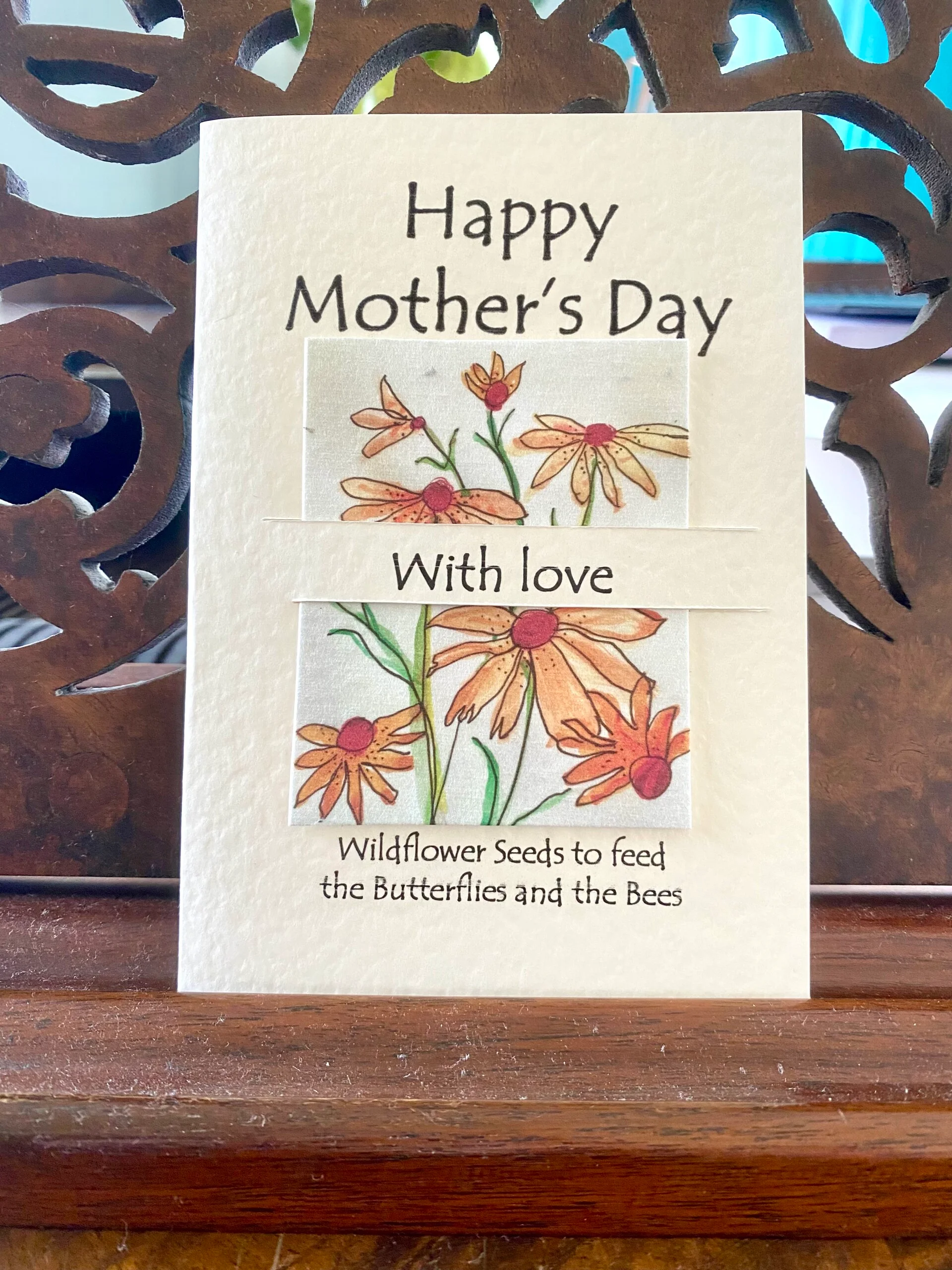 Seeded Mother's Day card