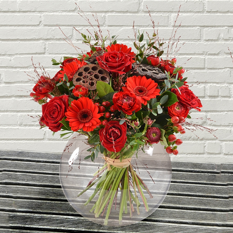 Crimson Noel Hand tied