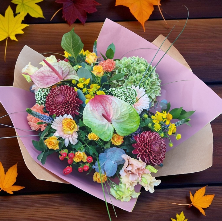 Autumn Glow Hand Tied