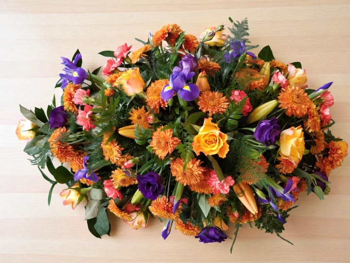 Autumn Serenity Funeral Spray