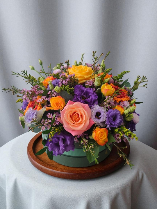 Colourful Bloom Hatbox