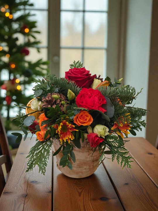 Fireside Christmas Arrangement