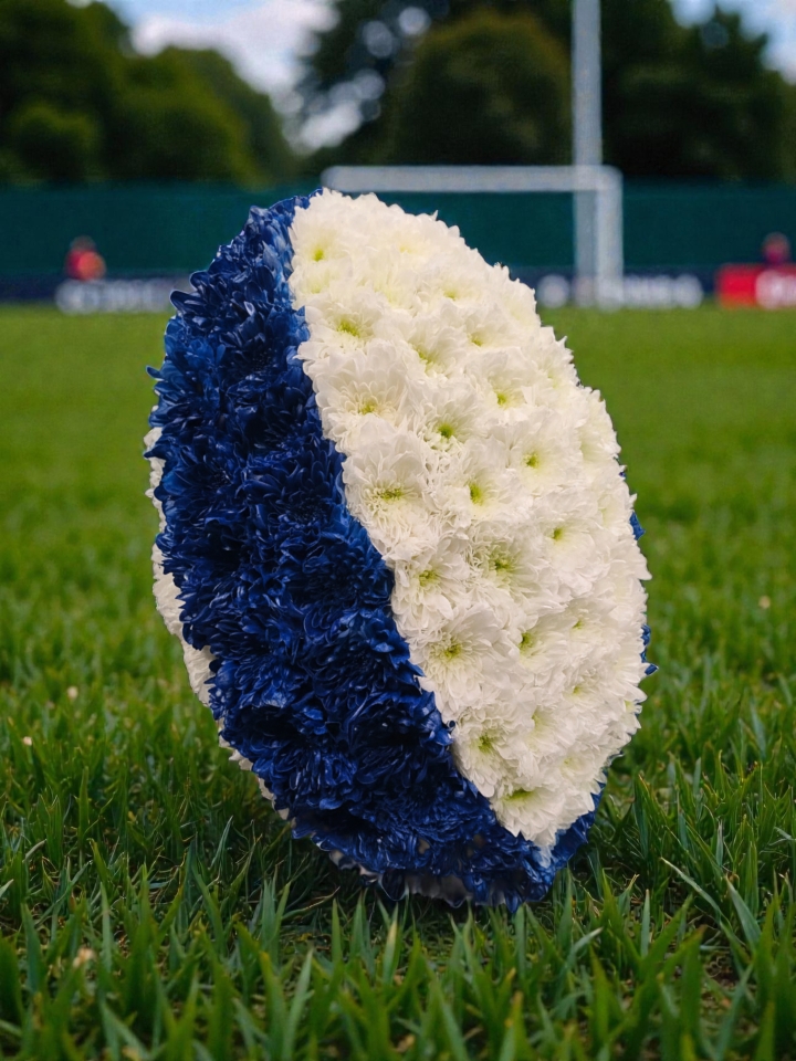 Funeral Rugby Ball Tribute
