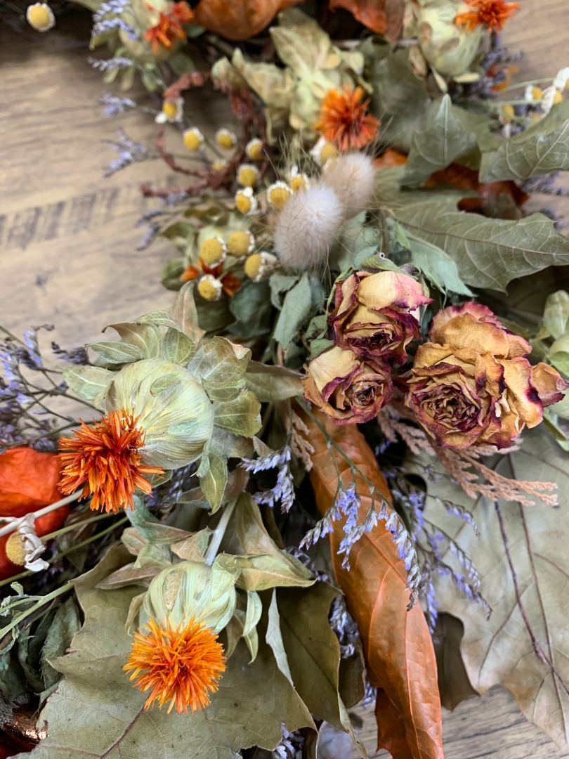 Harvest Whisper Dried Flower Wreath