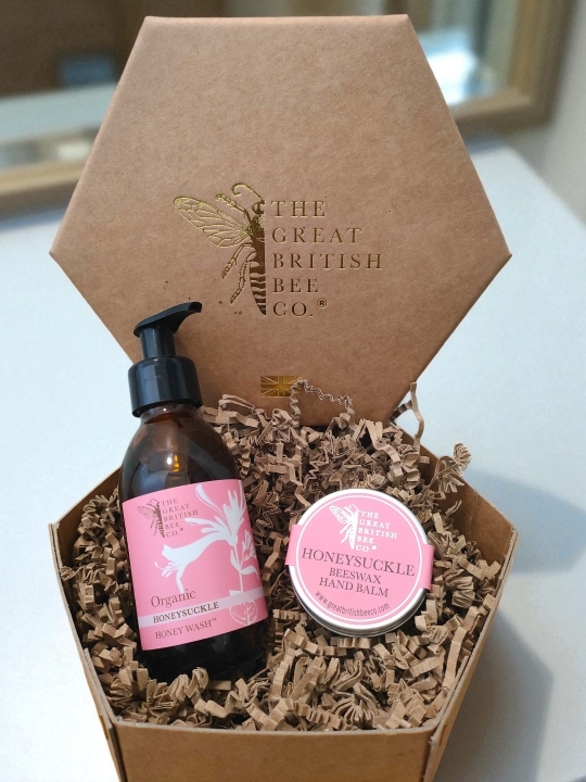 Organic Honey Wash & Beeswax Hand Balm Gift Set