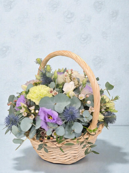 Pastel Meadow Basket