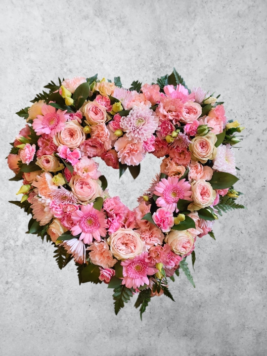 Pink Reverence   Funeral Heart