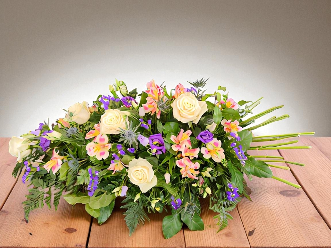Soft Serenity   Funeral Spray