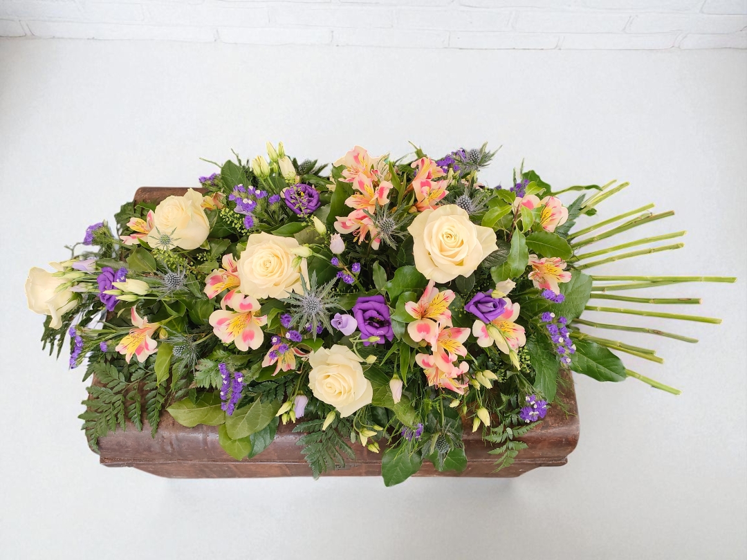 Soft Serenity   Funeral Spray