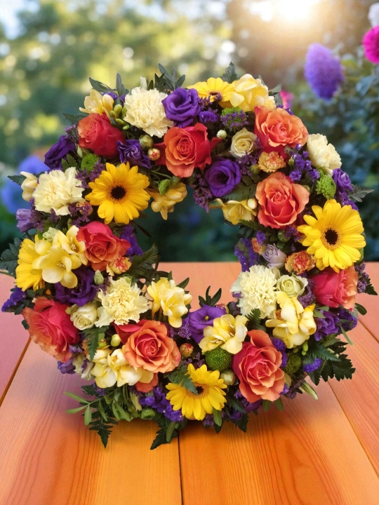 Sunset Splendour Wreath