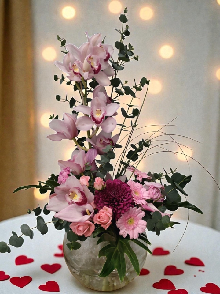 Valentine’s Pink Orchid Elegance