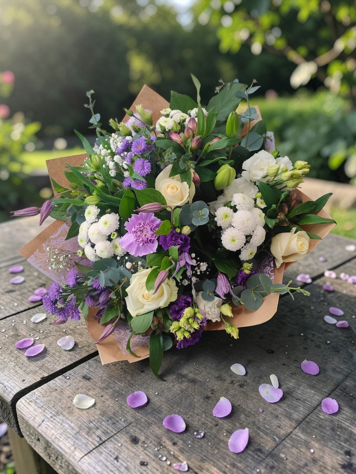 Violet Opulence Hand Tied