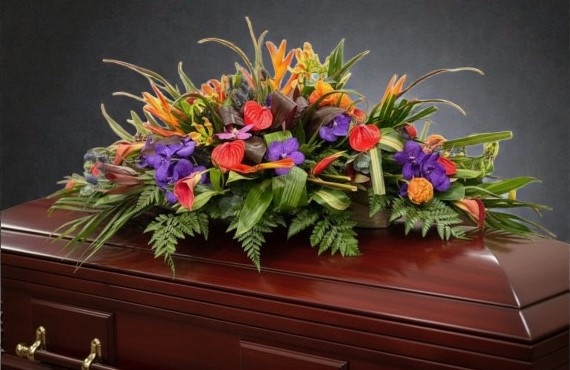 “Exotic Elegance” Casket Spray