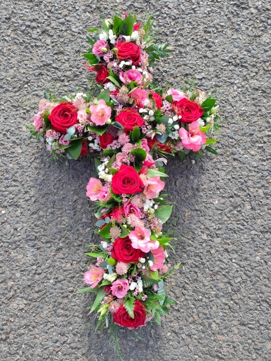 Red and Pink Cross
