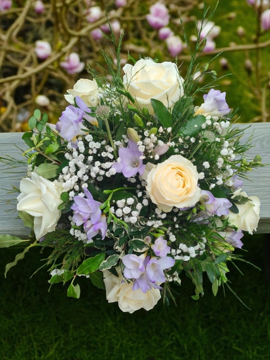 Rose and Freesia Posy