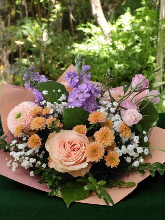 Pastel Elegance with Gold Rose