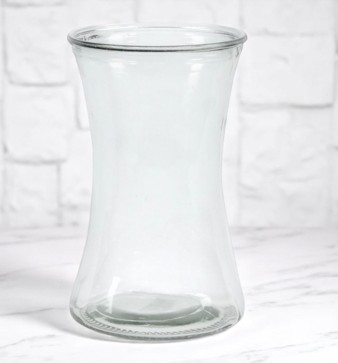 Infinity clear glass vase