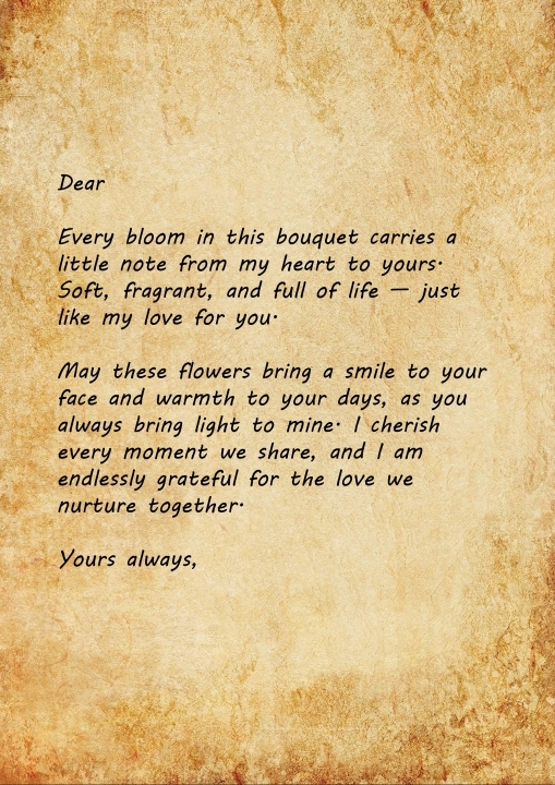 Tender Whispers   Love Flower Letter