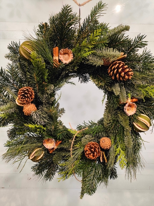'Evergreen Elegance' Christmas Wreath