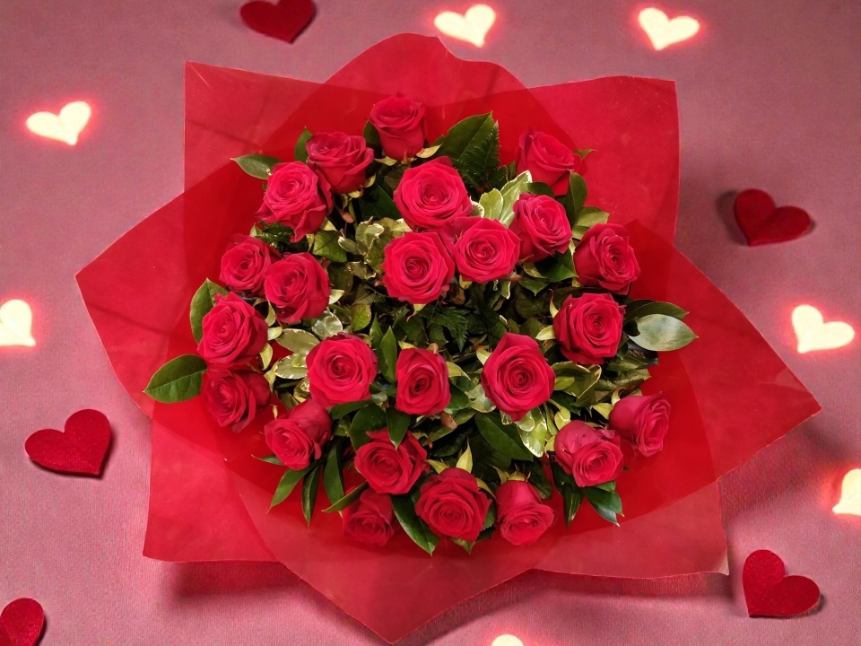 Valentine’s Grand Romance – 24 Red Roses