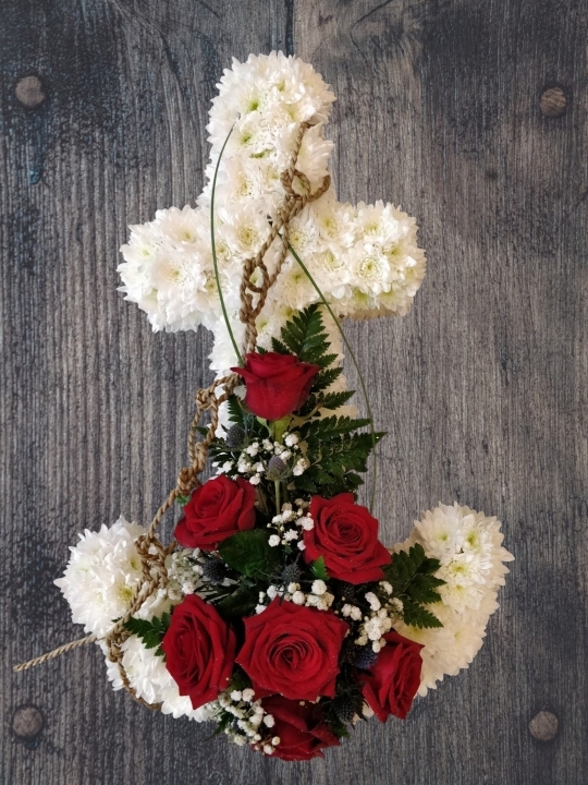 Anchor funeral tribute