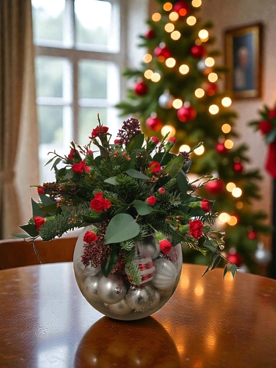 Baubles & Blooms Centrepiece