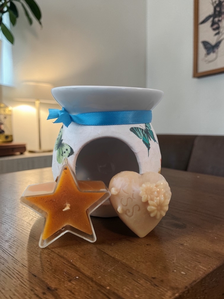 Butterflies & Poppies Wax Melt Burner Gift Set