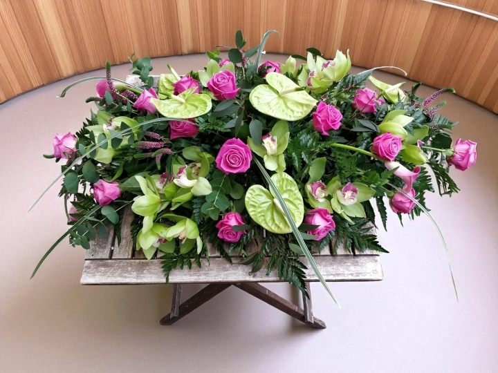 Emerald Grace Casket Spray