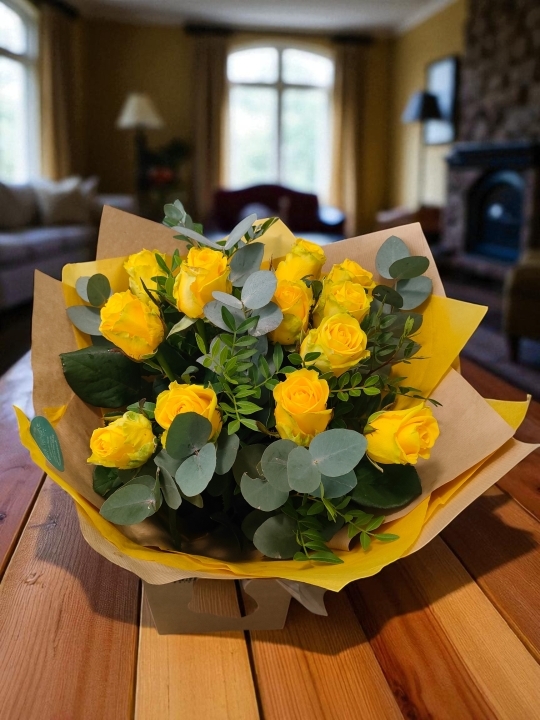 Golden Promise   Dozen Yellow Roses