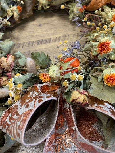 Harvest Whisper Dried Flower Wreath