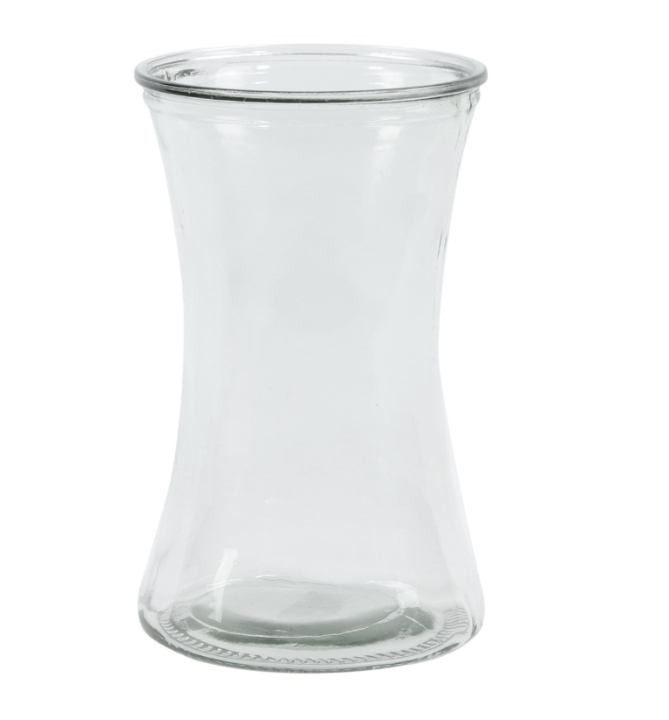 Infiity clear glass vase