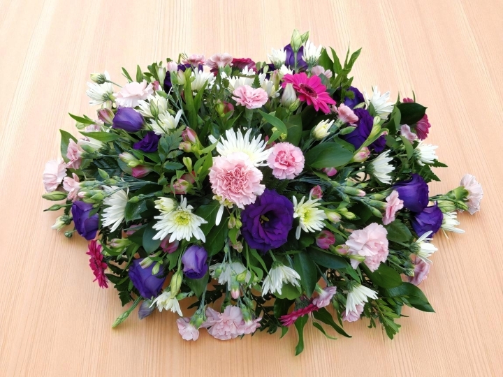 Peaceful Pastels Funeral Spray