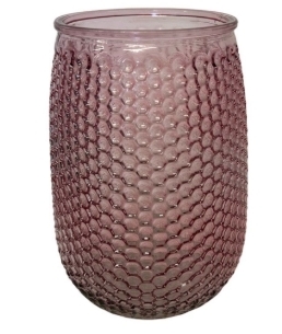 Pink honeycomb vase