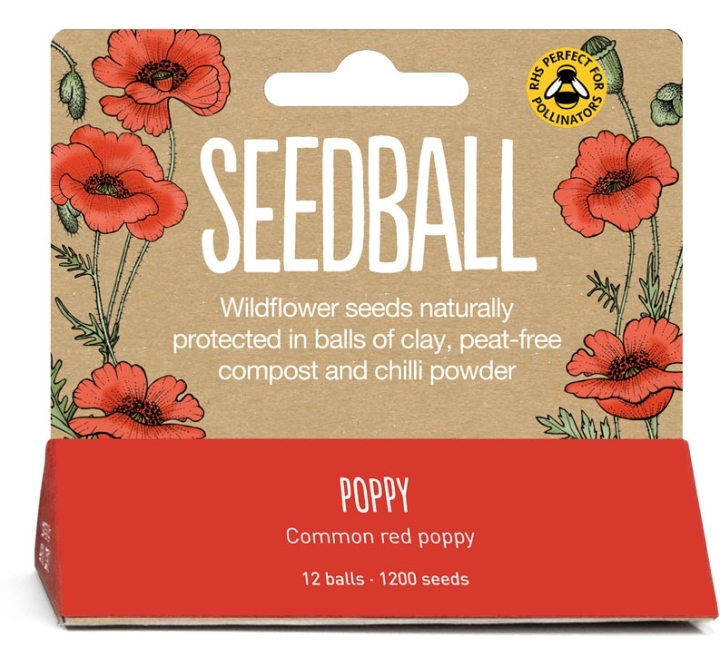 Seedball box Poppy
