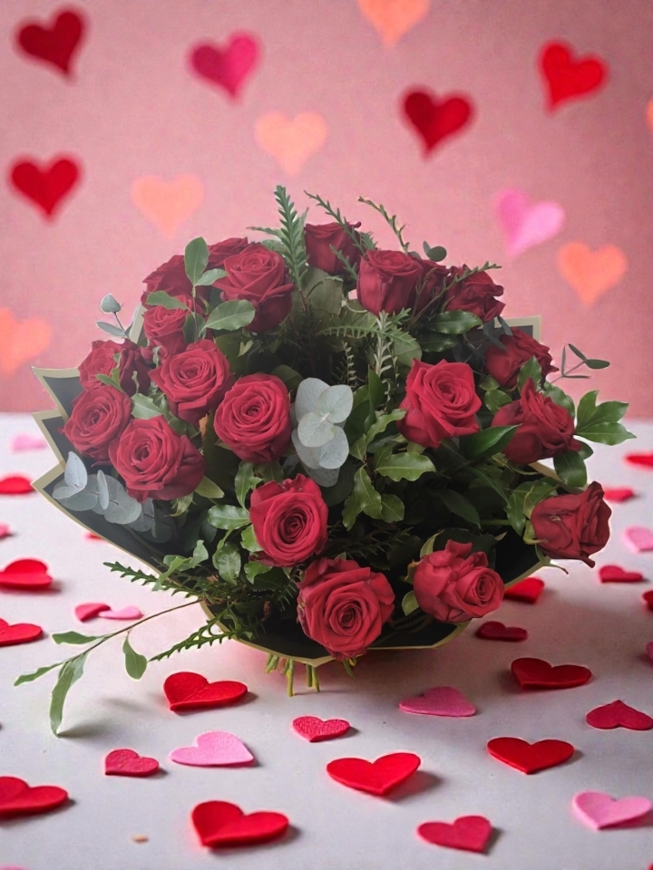 Valentine’s Grand Romance – 24 Red Roses