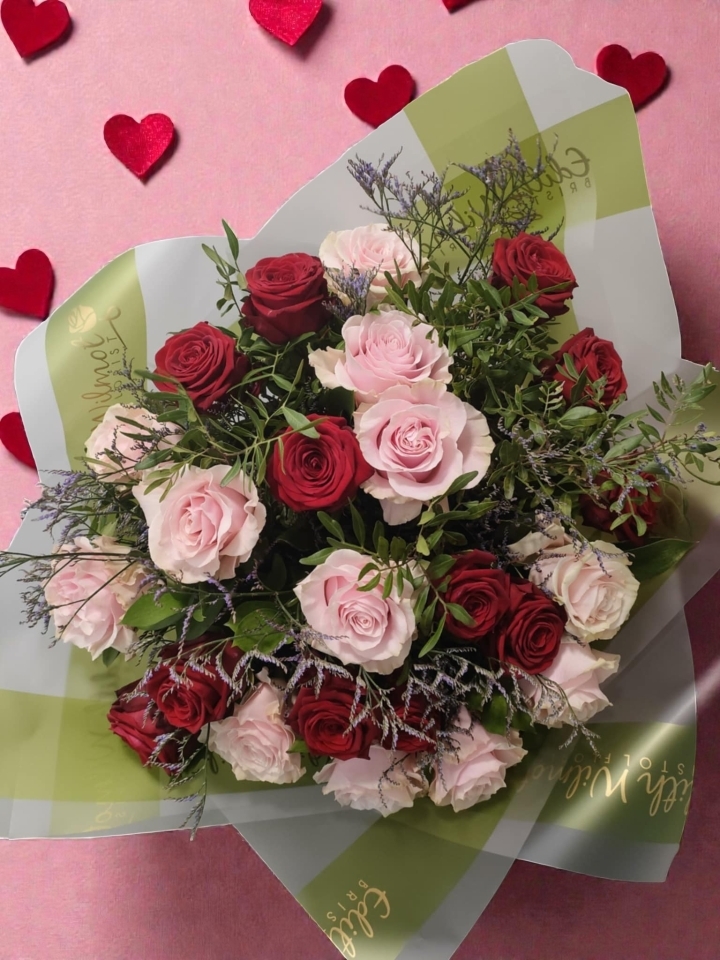 Valentine’s Perfect Pair – 24 Roses
