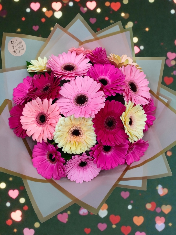 Valentine’s Sweetheart Pink Hand Tied