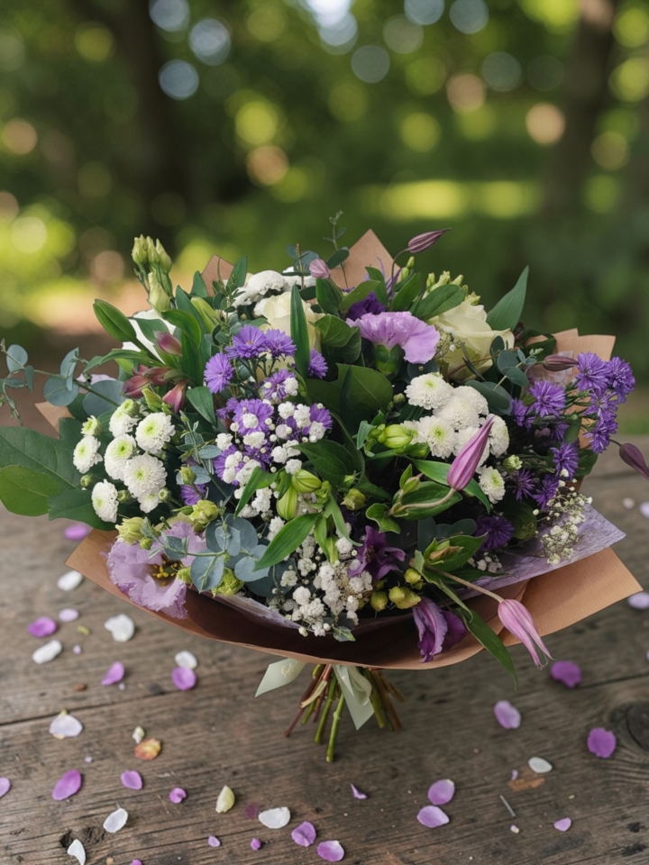 Violet Opulence Hand Tied